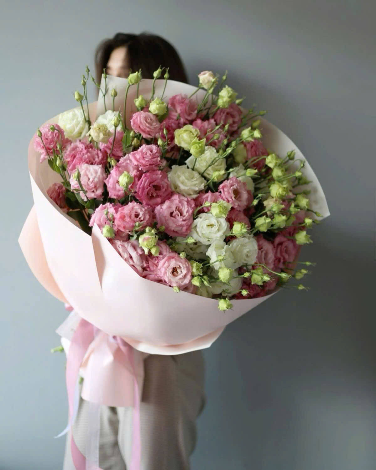 Bó hoa cát tường hồng đẹp