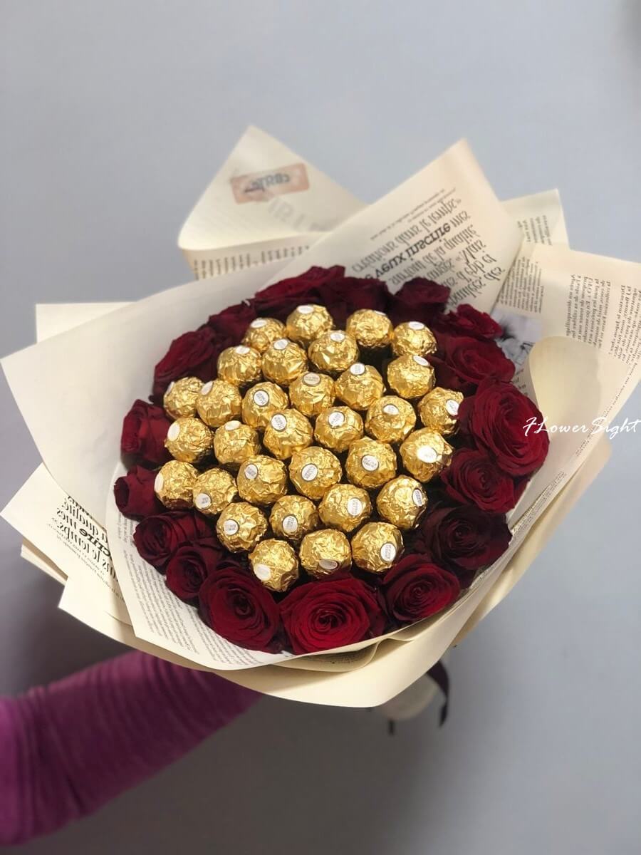 Bó hoa dâu tây socola đẹp