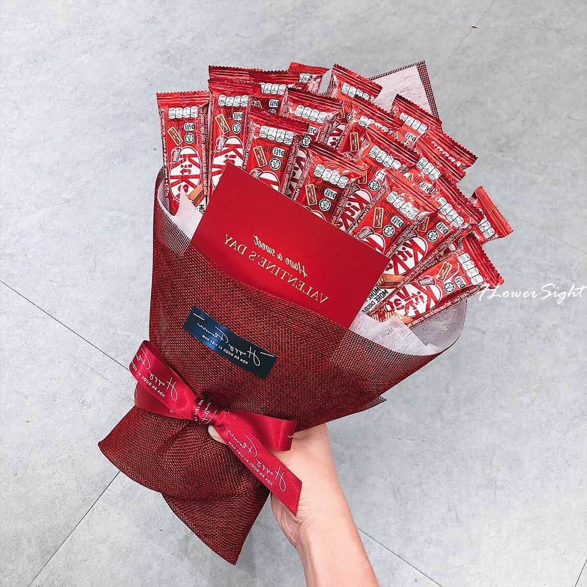 Bó hoa kẹo kitkat