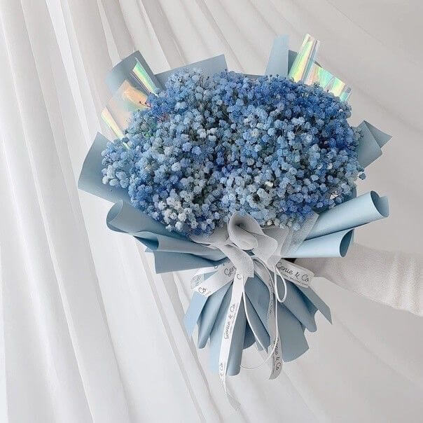 Bó hoa baby xanh