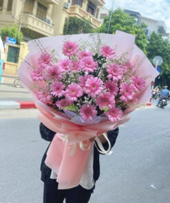 Bó hoa đồng tiền hồng