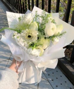 Bó hoa mao lương trắng