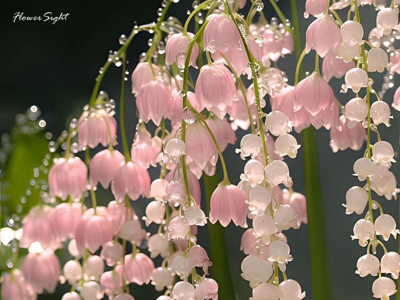 Hoa linh lan màu hồng nhạt
