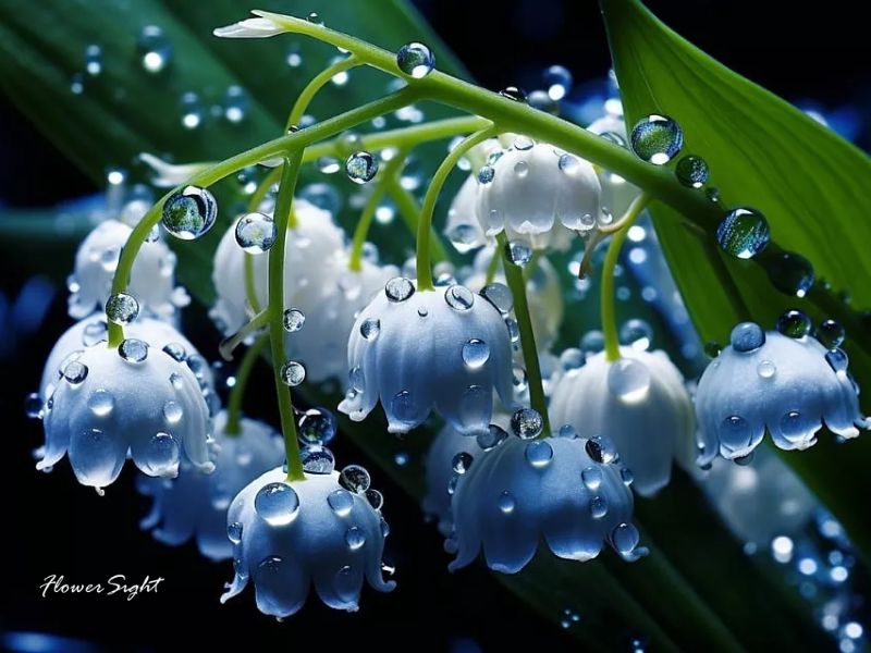 Hoa linh lan màu xanh dương