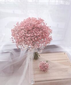 Hoa cưới bi hồng