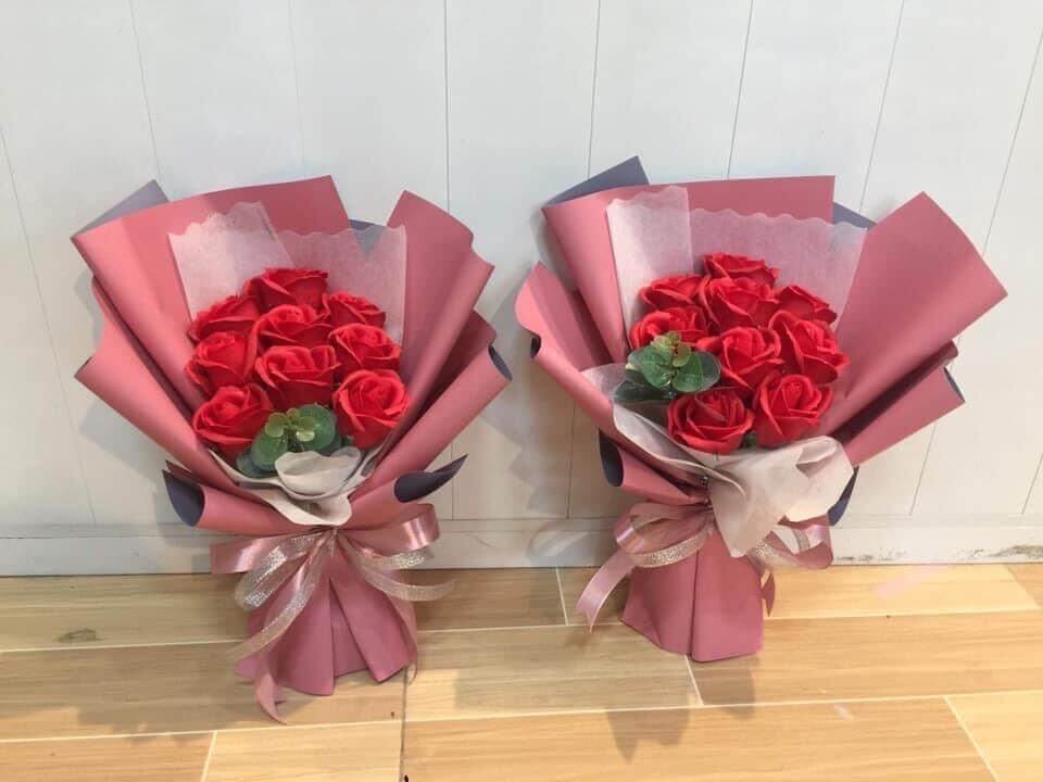 Bó hoa sáp 9 bông