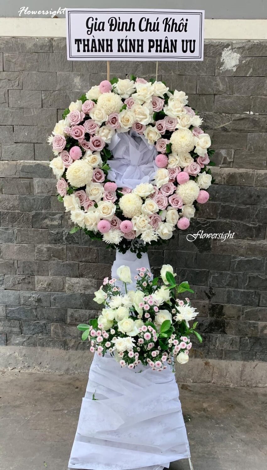 Vòng hoa cúc để tang