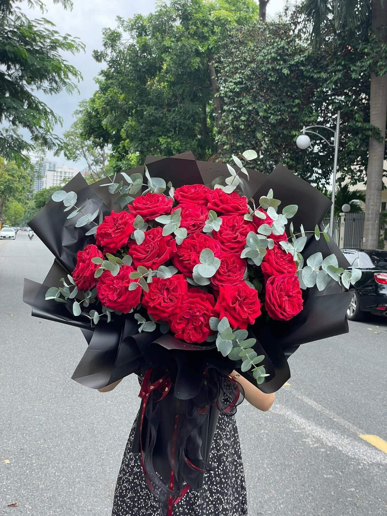 Bó hoa hồng ohara đỏ