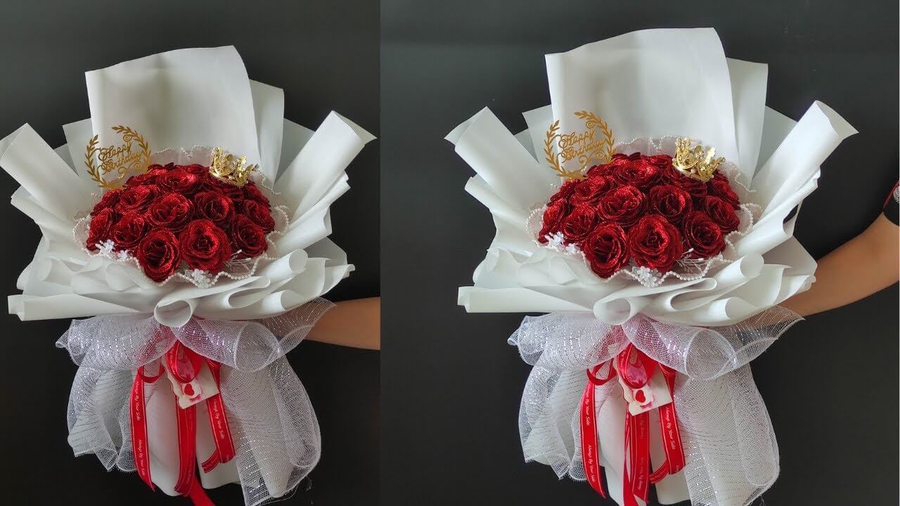 Bó hoa sáp 18 bông