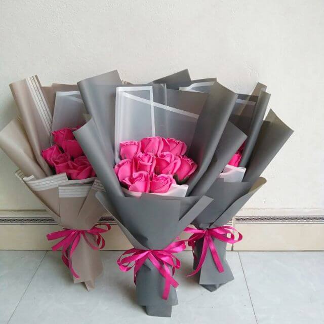 Bó hoa sáp 6 bông