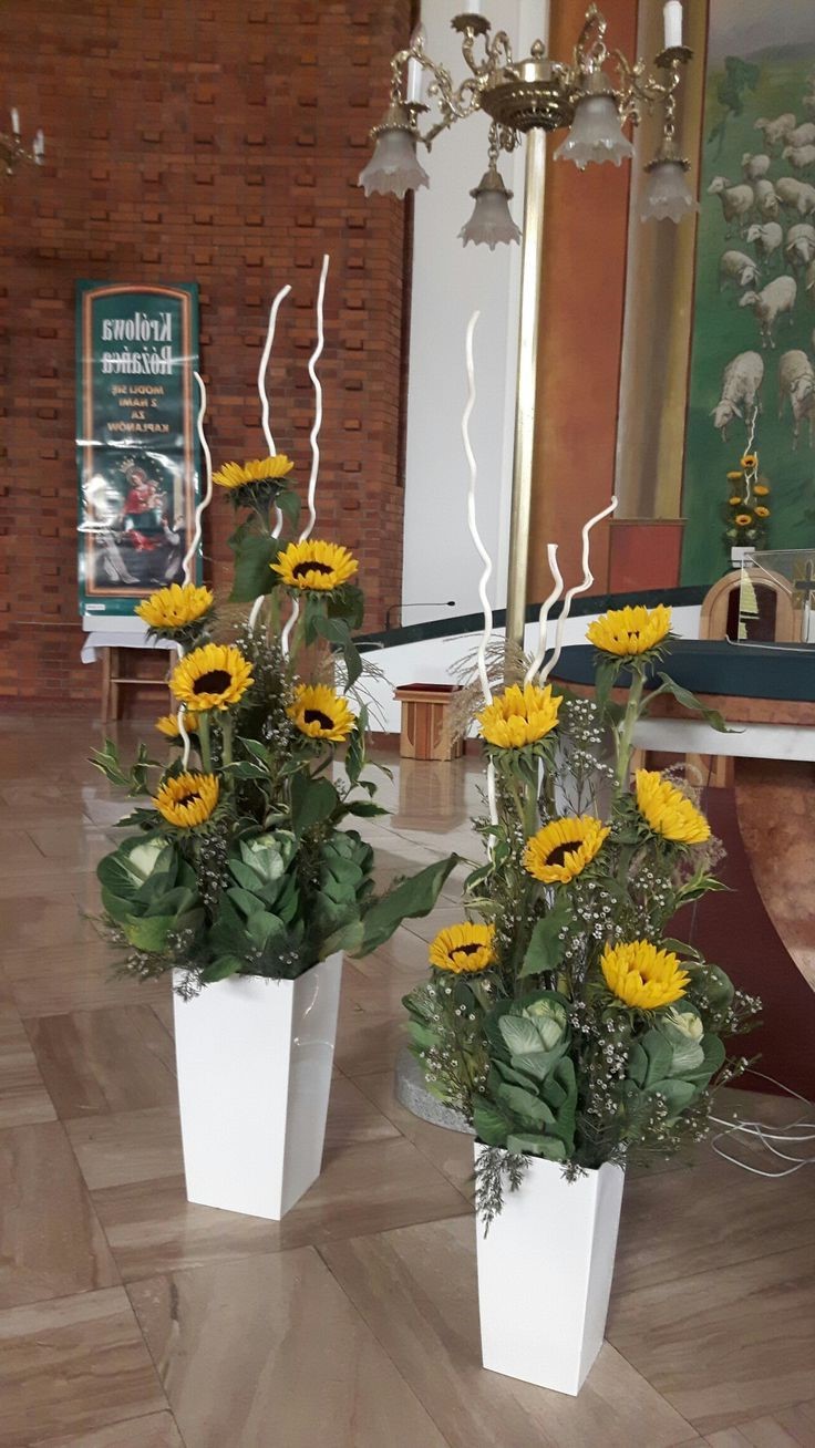 Chậu hoa hướng dương chưng tết đẹp