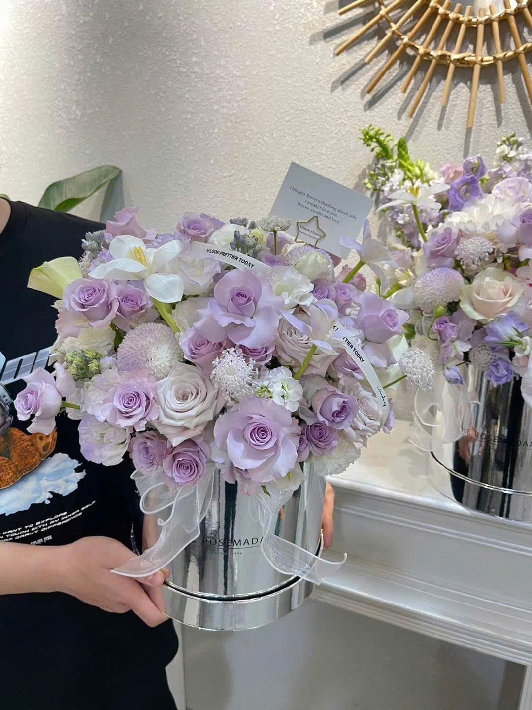 hoa hồng màu tím ấn tượng