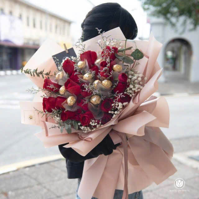 Hoa kẹo valentine ấn tượng