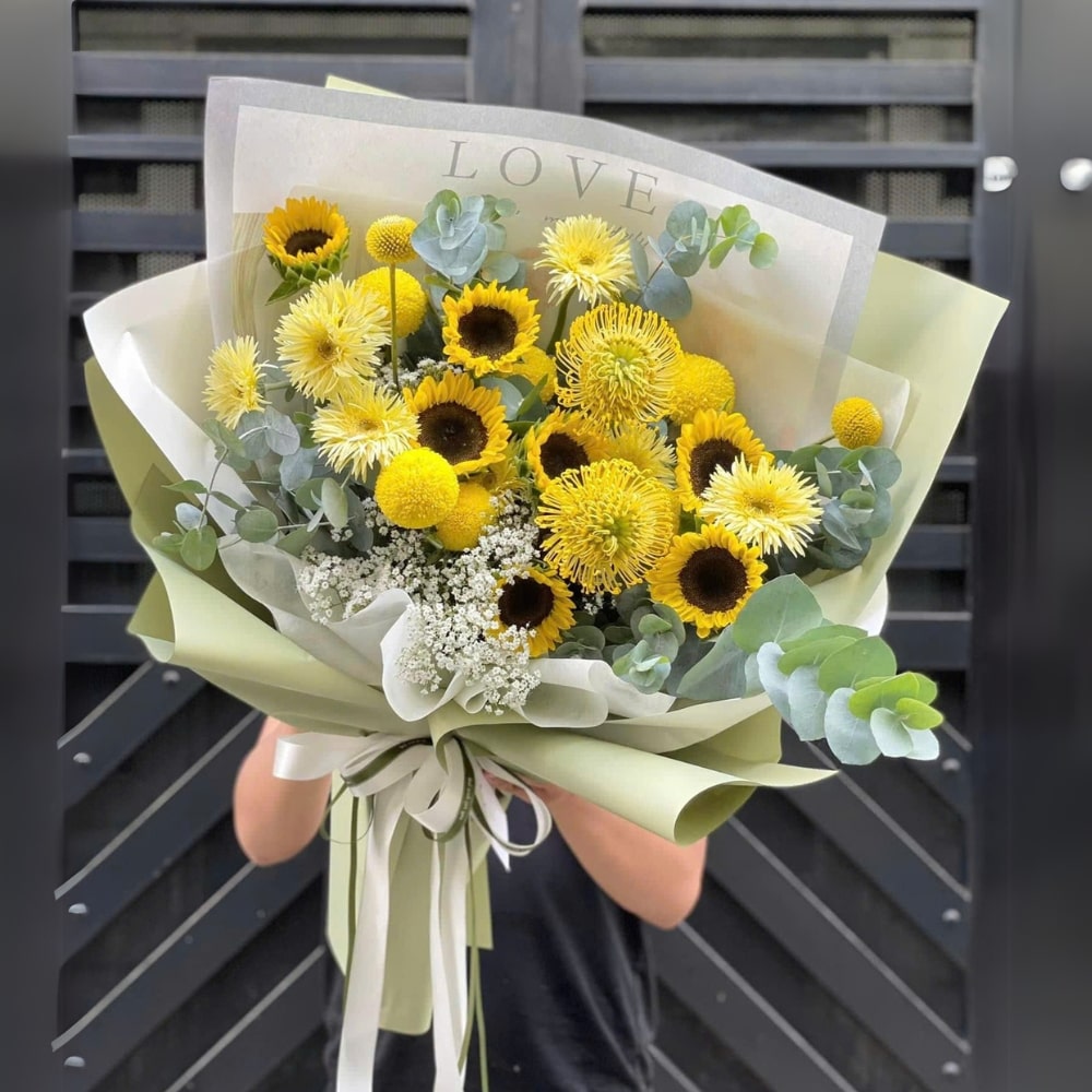 hoa màu vàng trắng