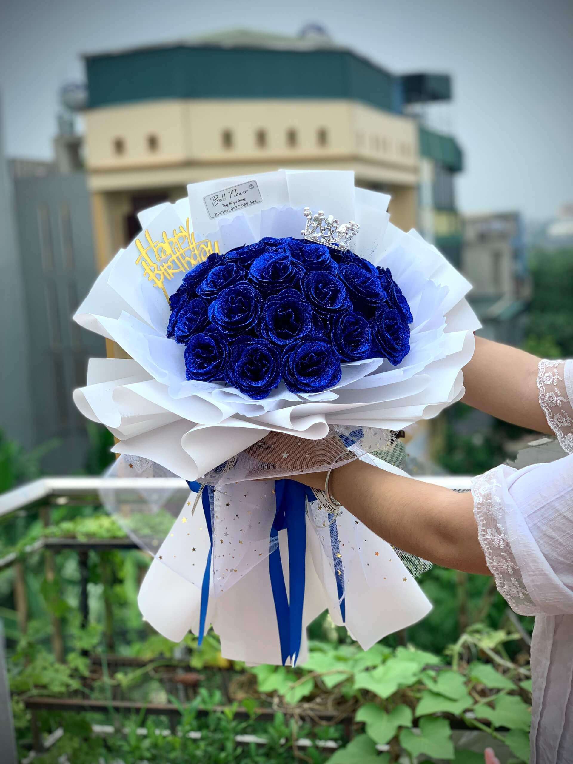 Hoa sáp xanh dương