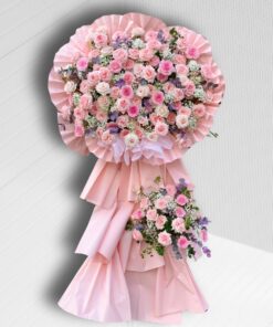 Lẵng hoa cưới 2 tầng