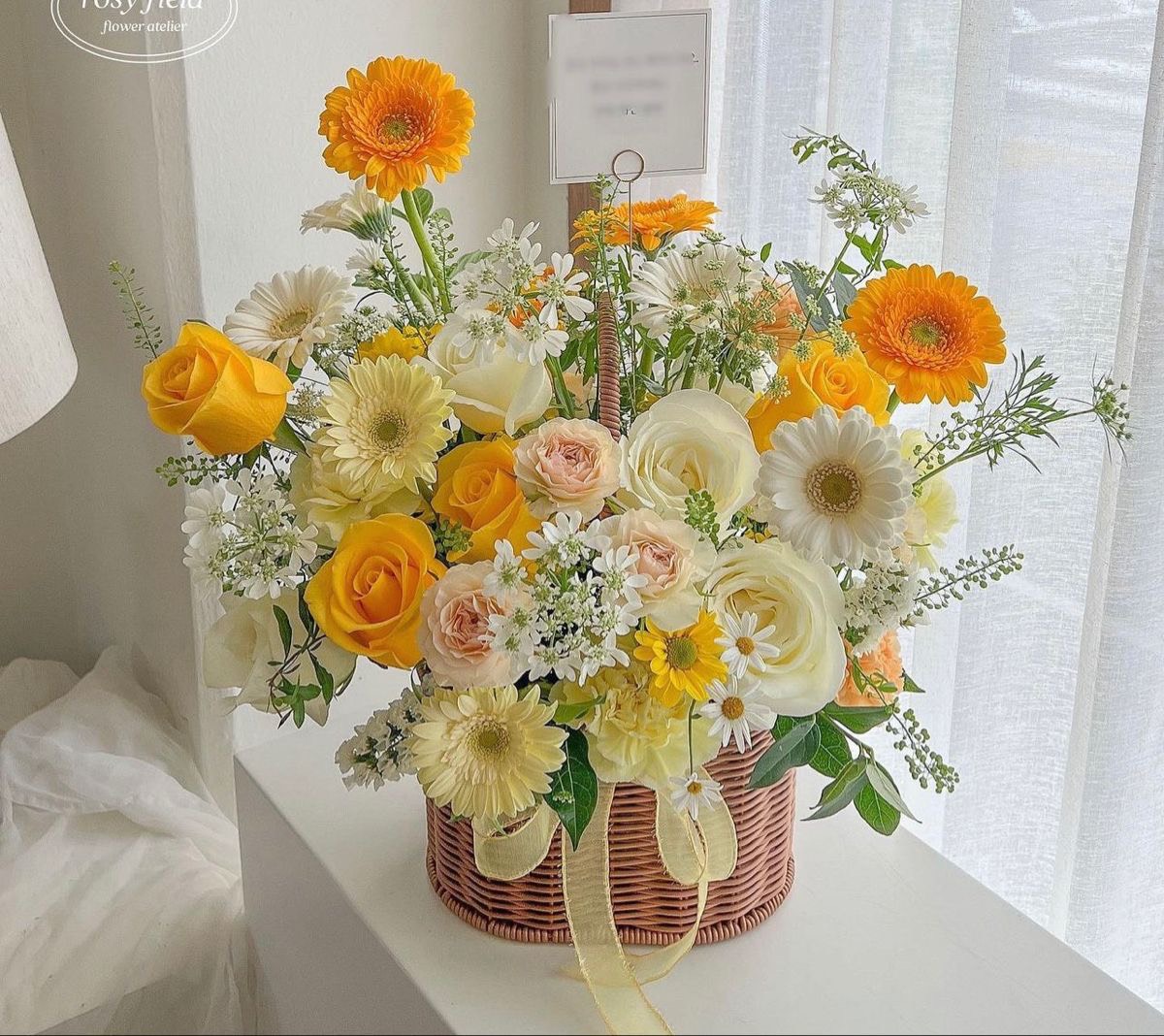 Giỏ hoa đồng tiền tặng sinh nhật cung Thiên Yết