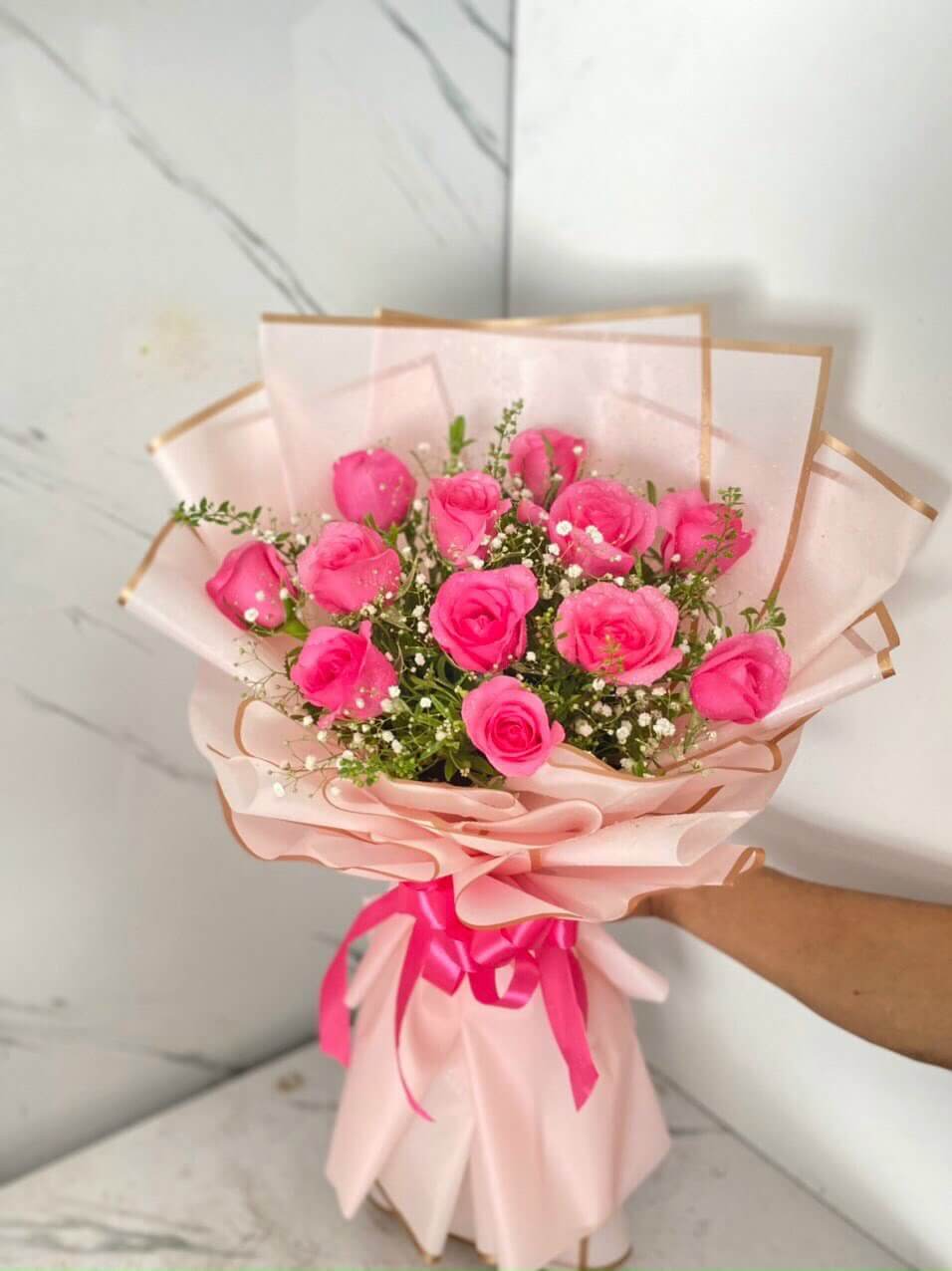 Hoa màu hồng sen 05