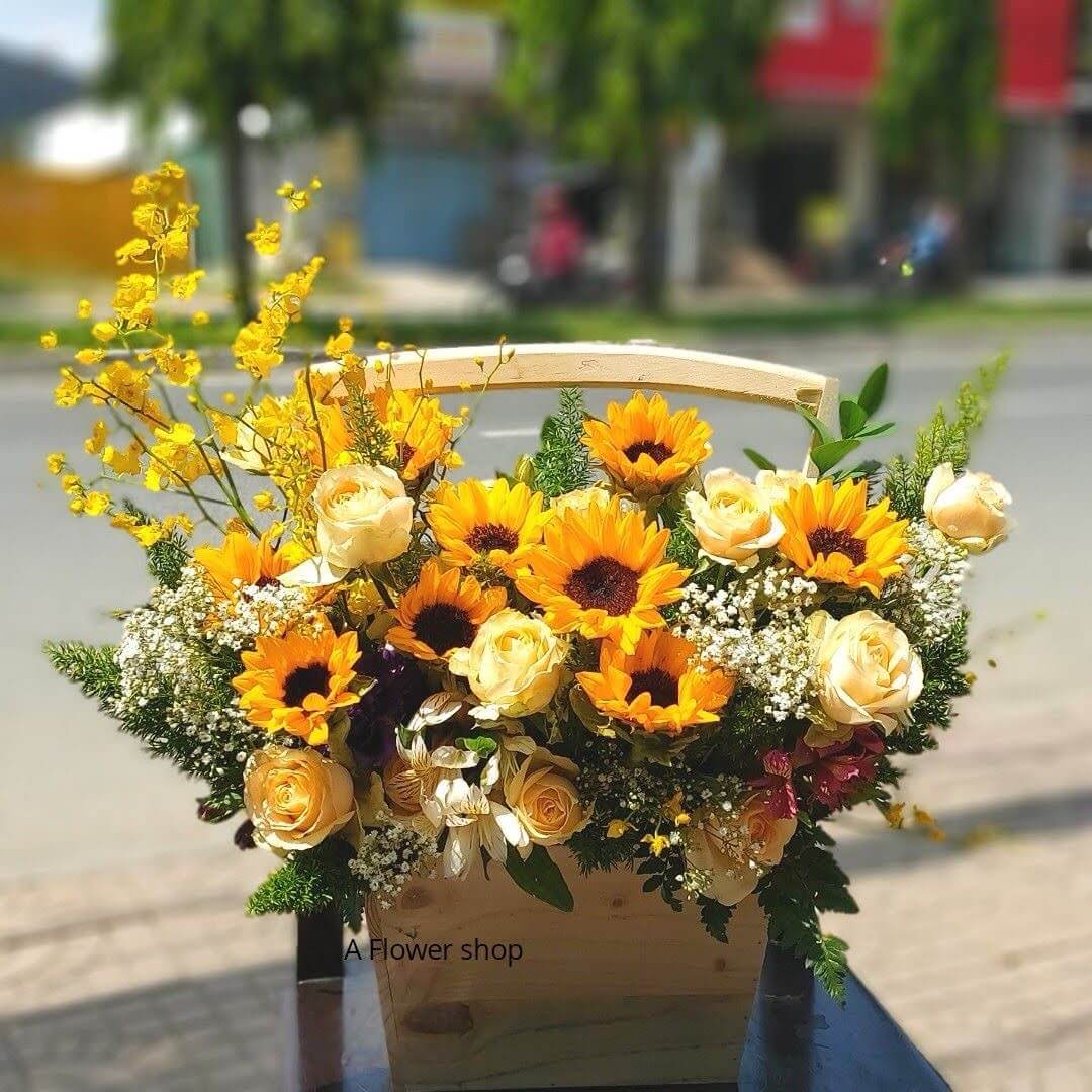 hộp hoa hướng dương 02