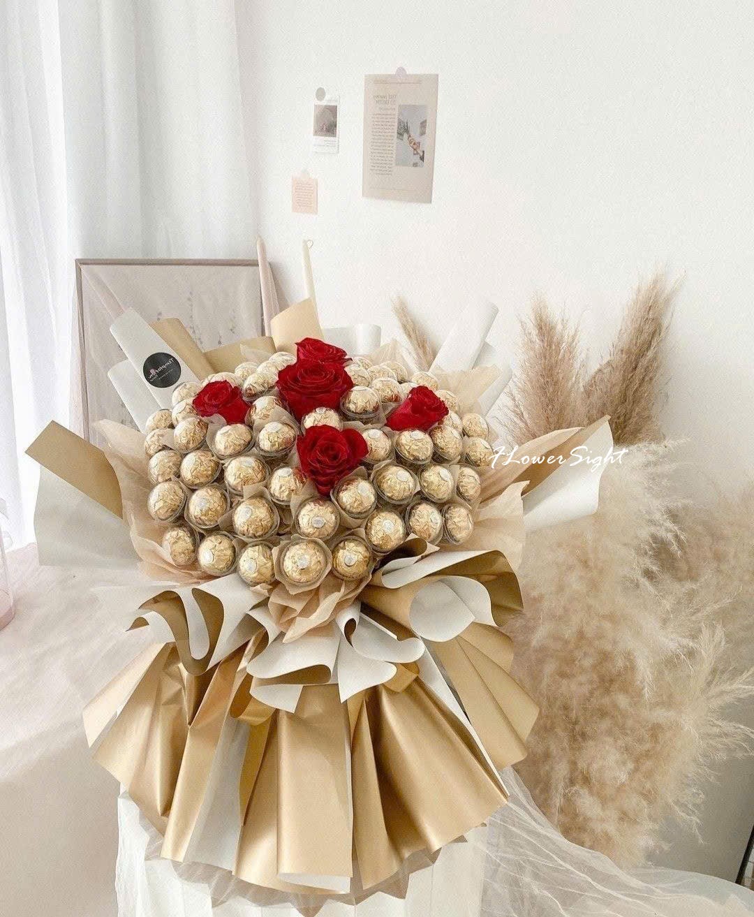 Bó hoa kẹo mút noel