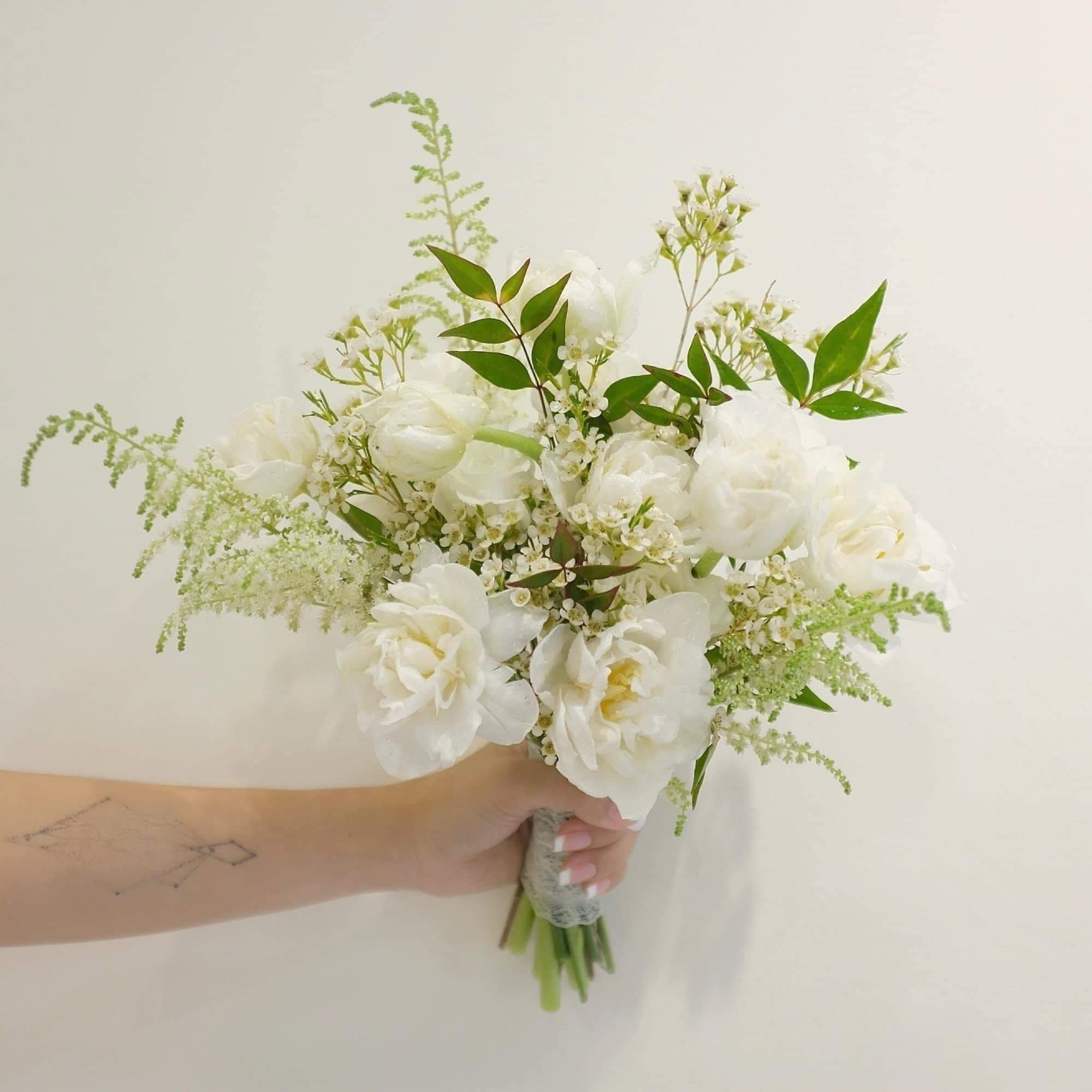 hoa cưới mẫu đơn