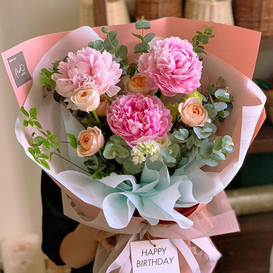 Ý nghĩa bó hoa cúc mẫu đơn