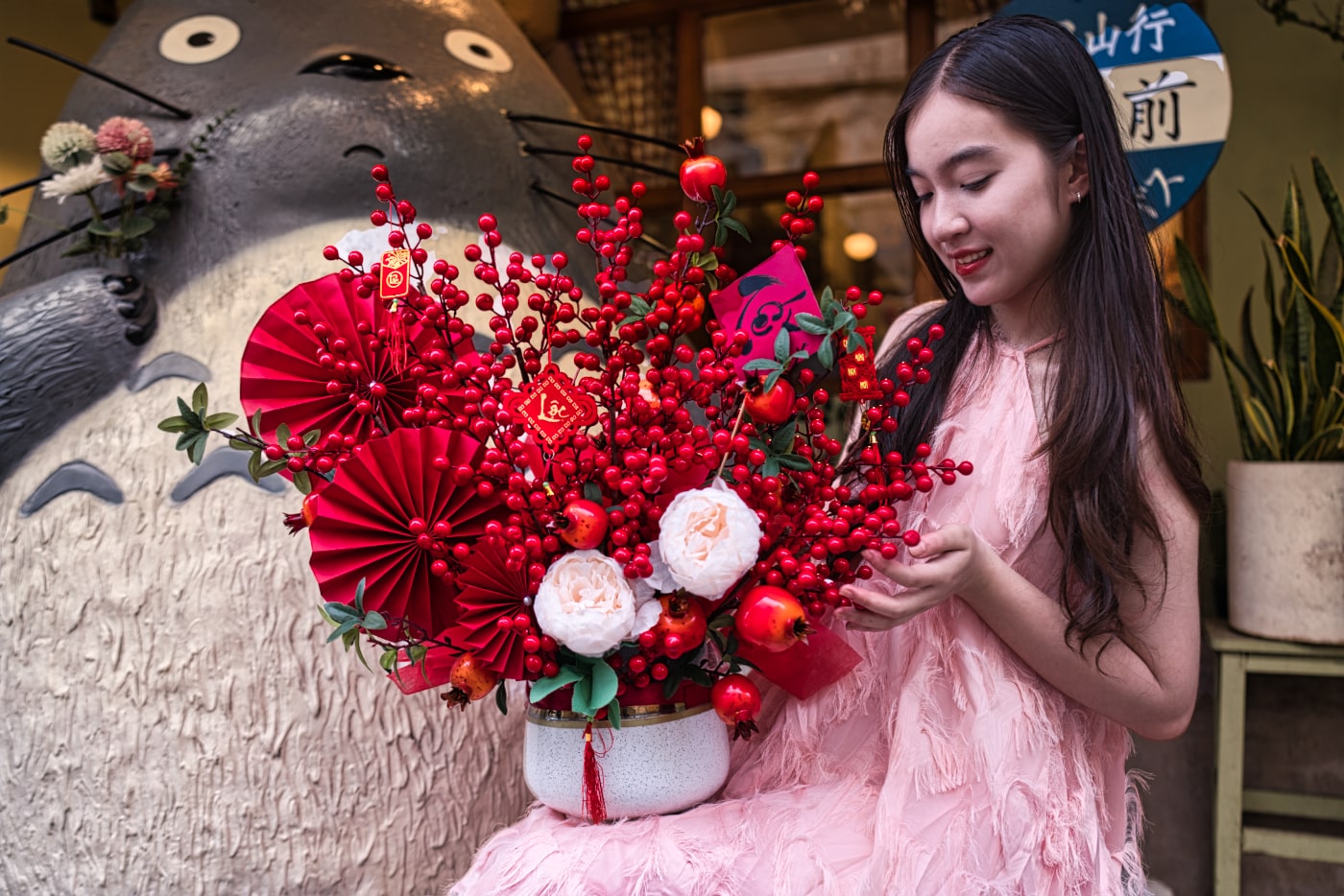 Chậu hoa xuân an khang