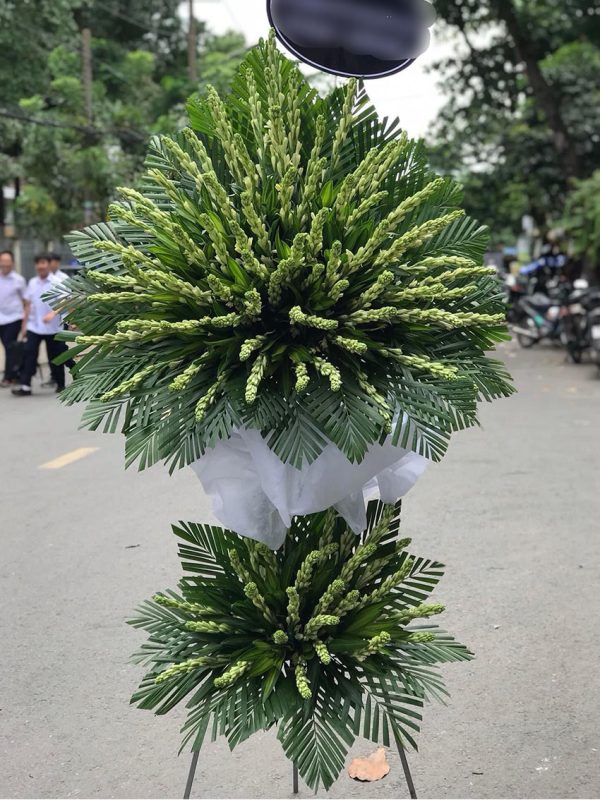 Mẫu kệ hoa huệ tang màu trắng
