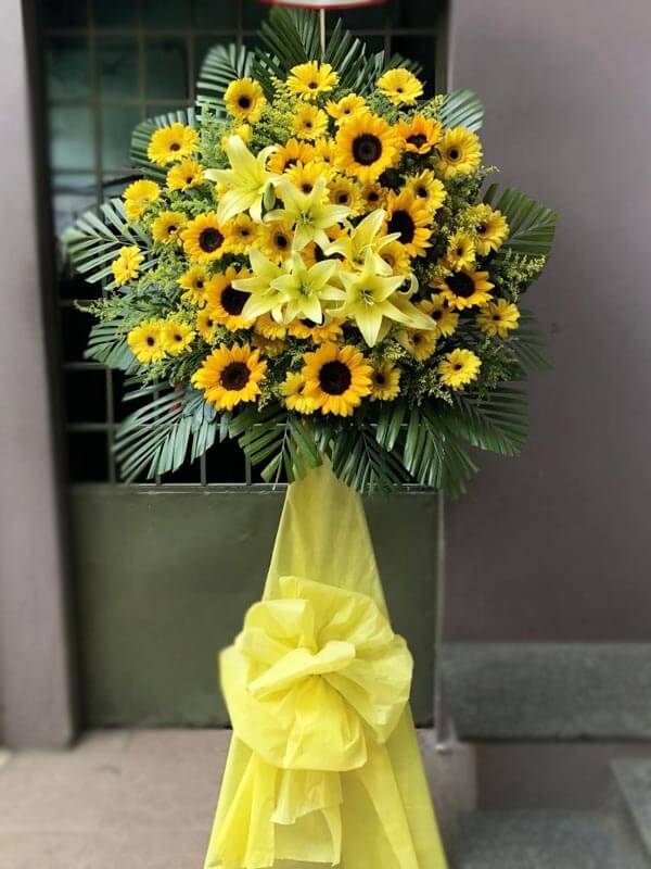 Kệ hoa hướng dương đẹp