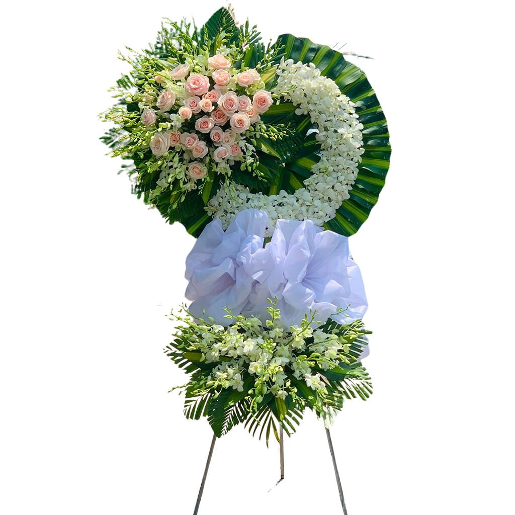 Kệ hoa màu trắng