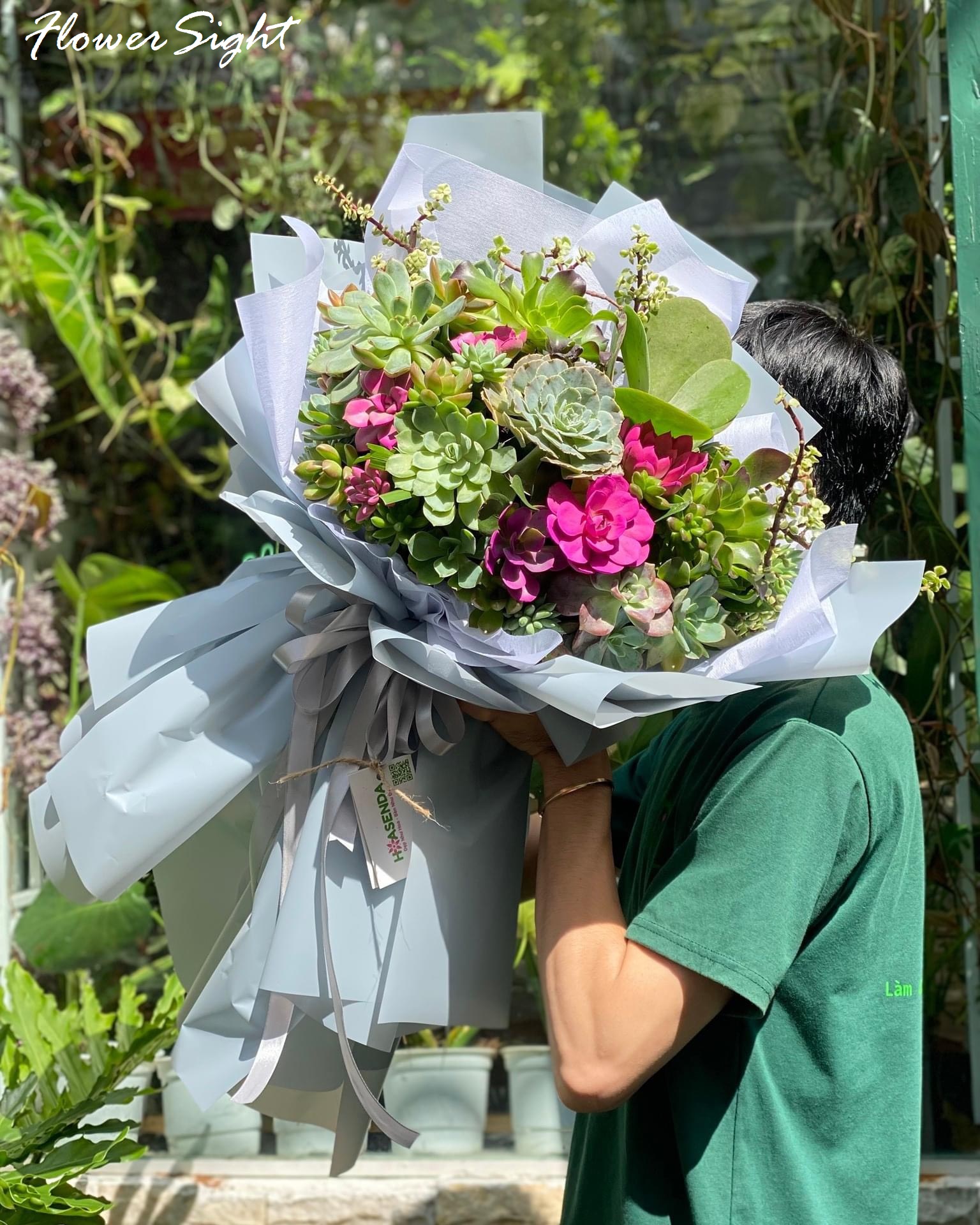 Bó hoa sen đá tặng người yêu