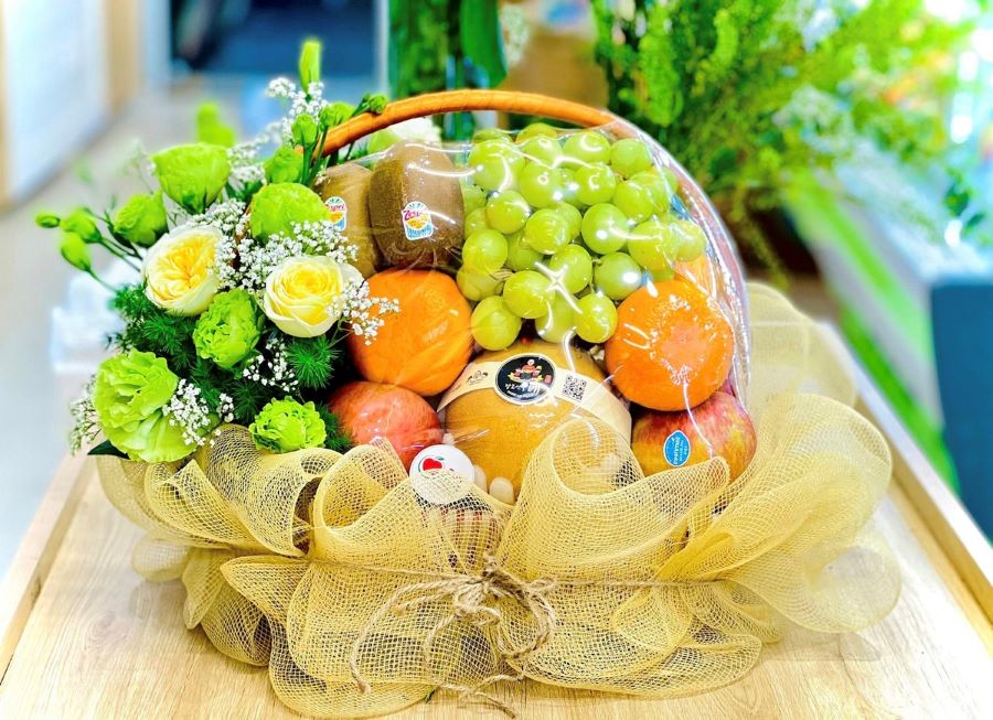 giỏ hoa trái cây