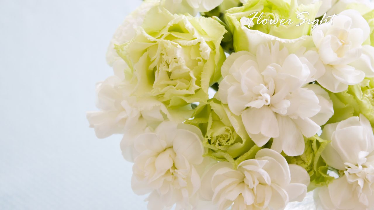 hoa cẩm chướng xanh lá