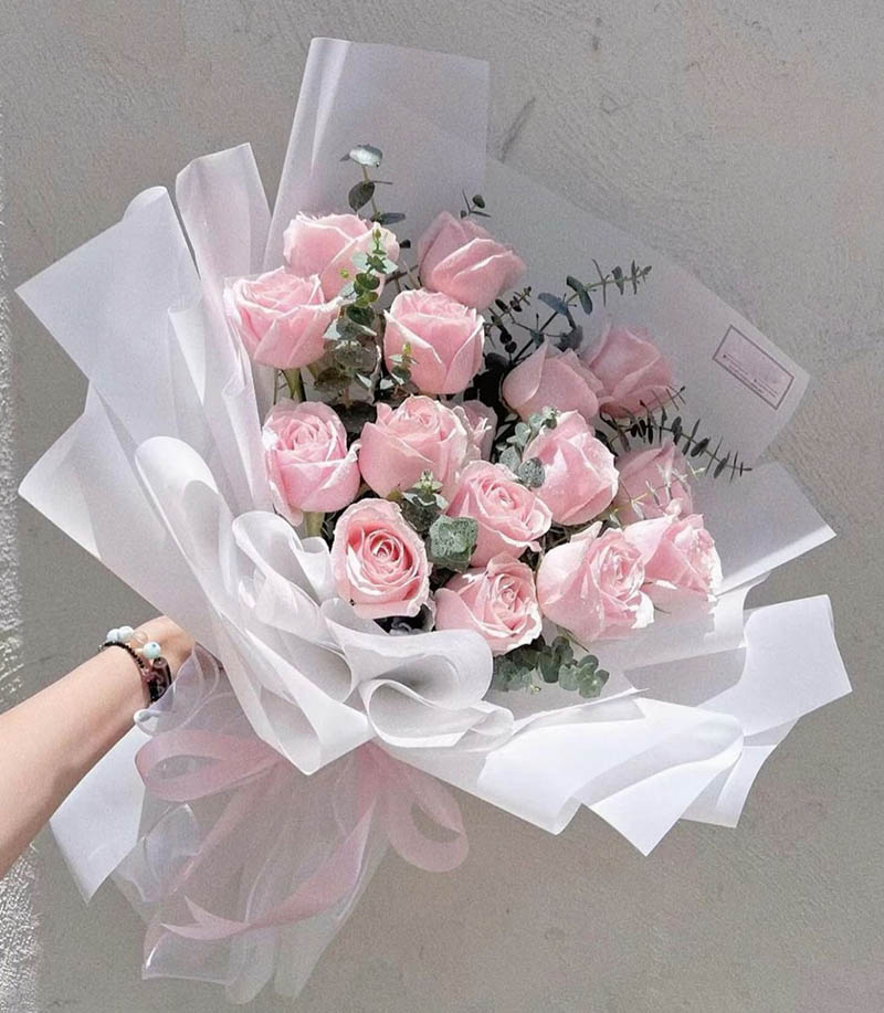 Bó hoa hồng kem tại tphcm