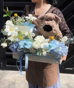 Bó Hoa Gấu Bông Ánh Sao Và Bầu Trời