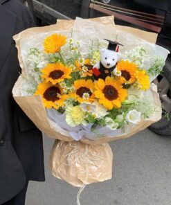 Bó Hoa Gấu Bông Hồng Kong