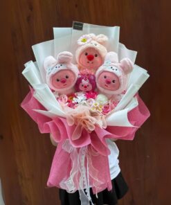 Bó Hoa Gấu Bông Không Phai