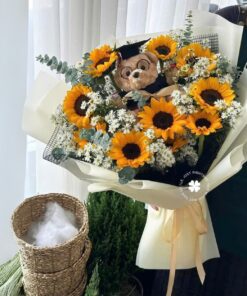 Bó Hoa Gấu Bông Nắng Sớm