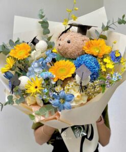 Bó Hoa Gấu Bông Nền Tảng