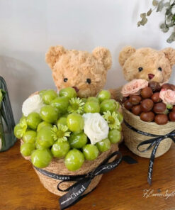 Bó Hoa Trái Cây Gấu Nho