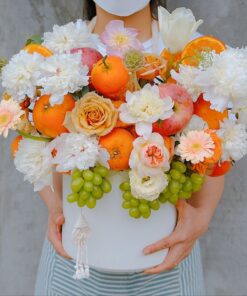 Giỏ Hoa Trái Cây Nho Xanh