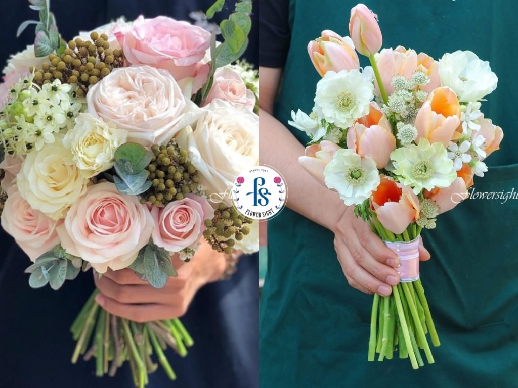 Bó hoa cầm tay cô dâu