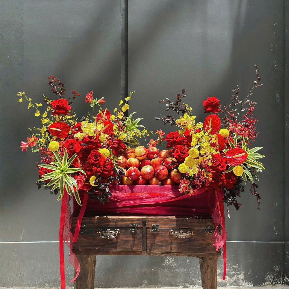 Giỏ Hoa Trái Cây Ticking Away