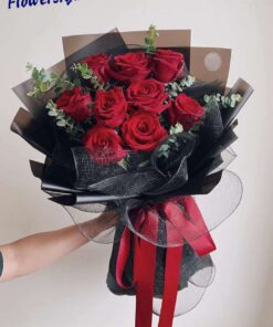 bó hoa màu tình yêu shop hoa tươi hcm