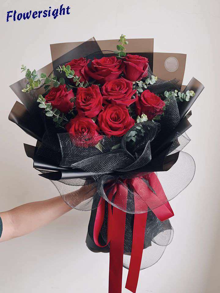 bó hoa màu tình yêu shop hoa tươi hcm