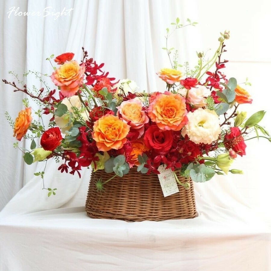 Giỏ hoa fall in love