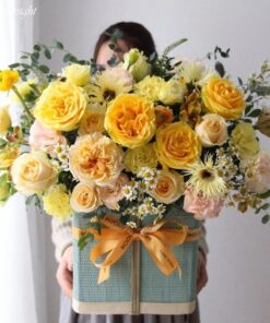 giỏ hoa lẵng hoa thương thương nhớ nhớ - Giỏ hoa Pandora