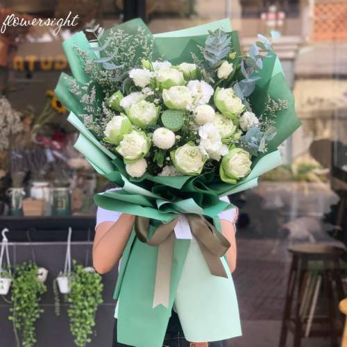 Bó hoa tươi vườn ngọc tại shop hoa tphcm