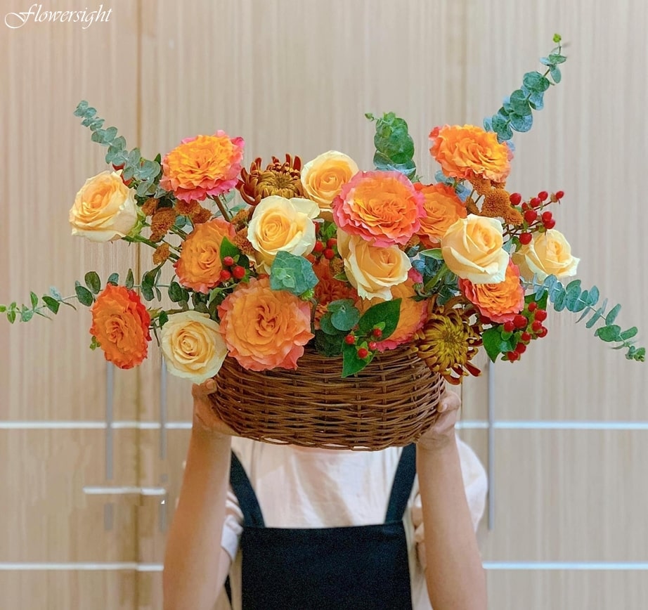 Lẵng hoa khai trương