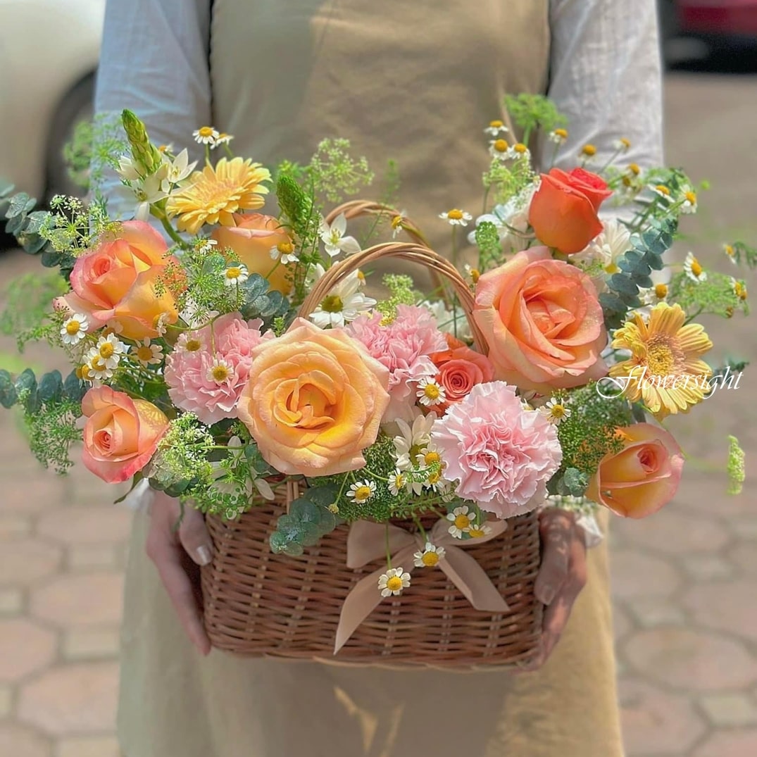 giỏ hoa tươi Tươi mới